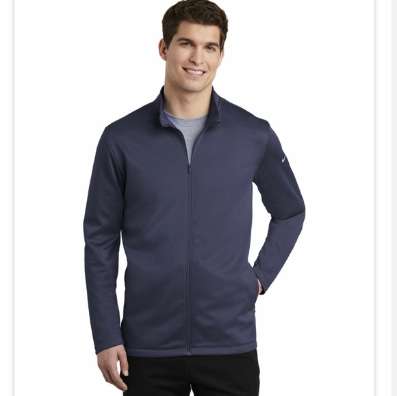 Nike Performance Fleece Full Zip Tech Jacket Navy Size LG - Picture 12 of 12